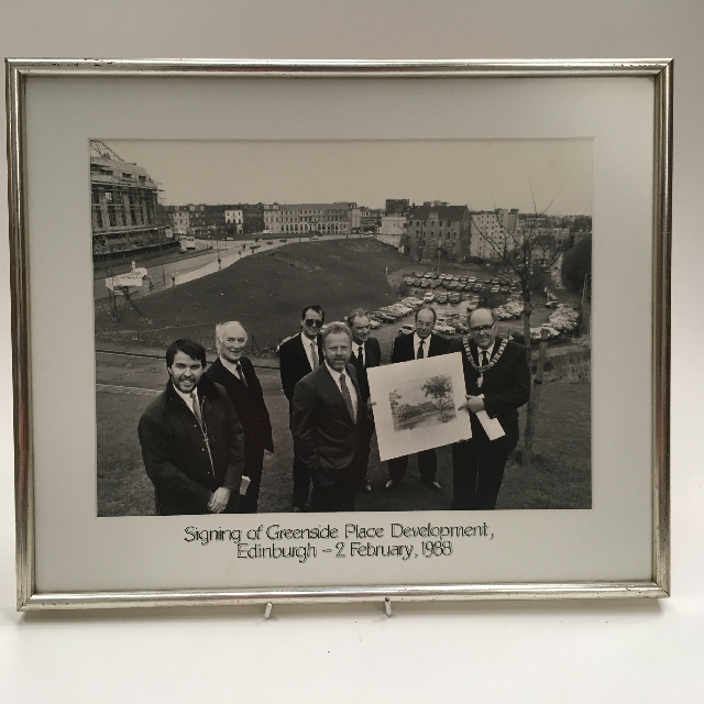 PHOTO, Framed Signing Of Greenplace Development B&W